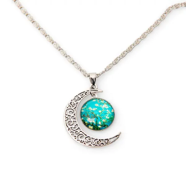 Ketting zilver van Gogh Amandelbloesem