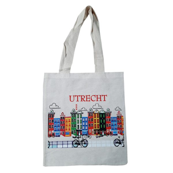 Canvas tas Utrecht grachtenpanden