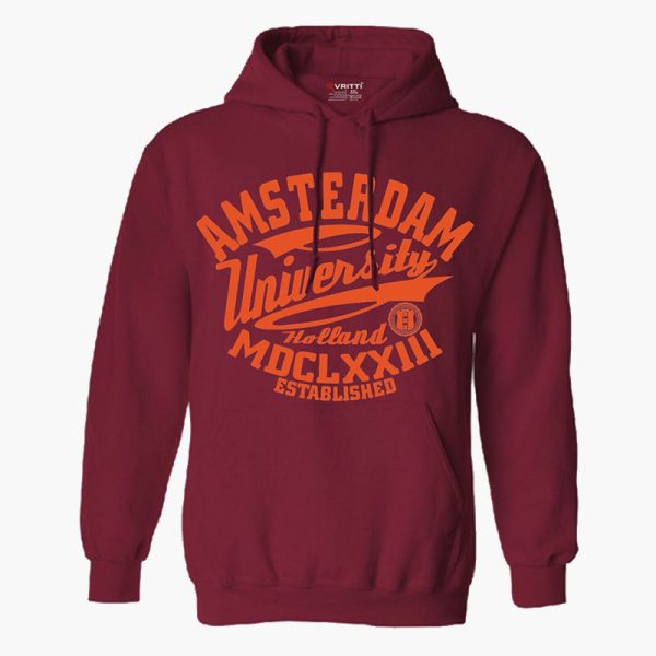 Hoodie Amsterdam University Holland - rood