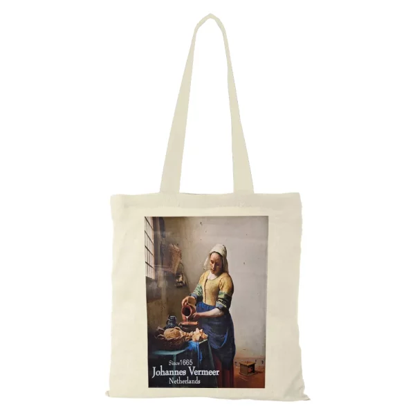 Canvas tas - Johannes Vermeer het melkmeisje