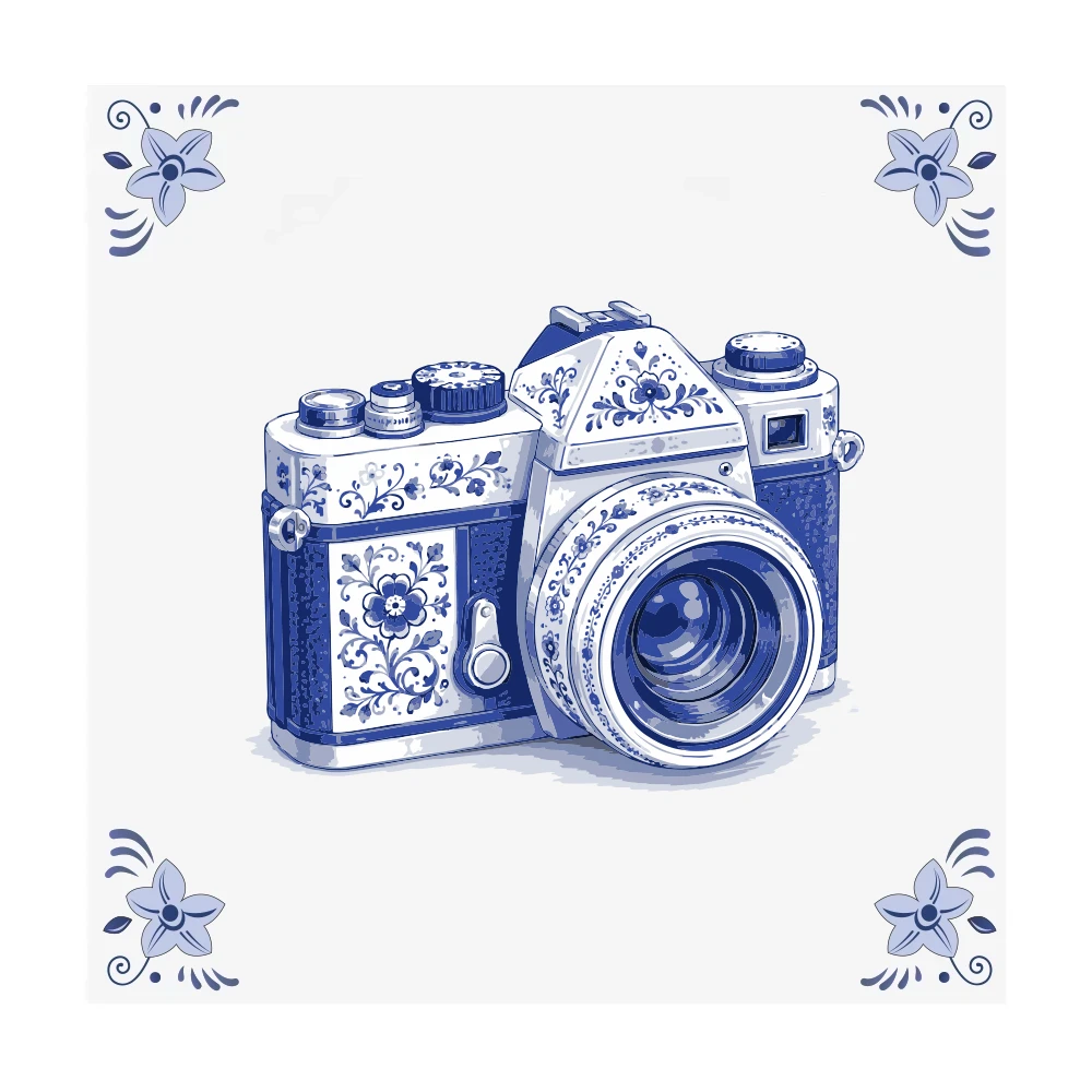 Delfts blauwe tegel Camera