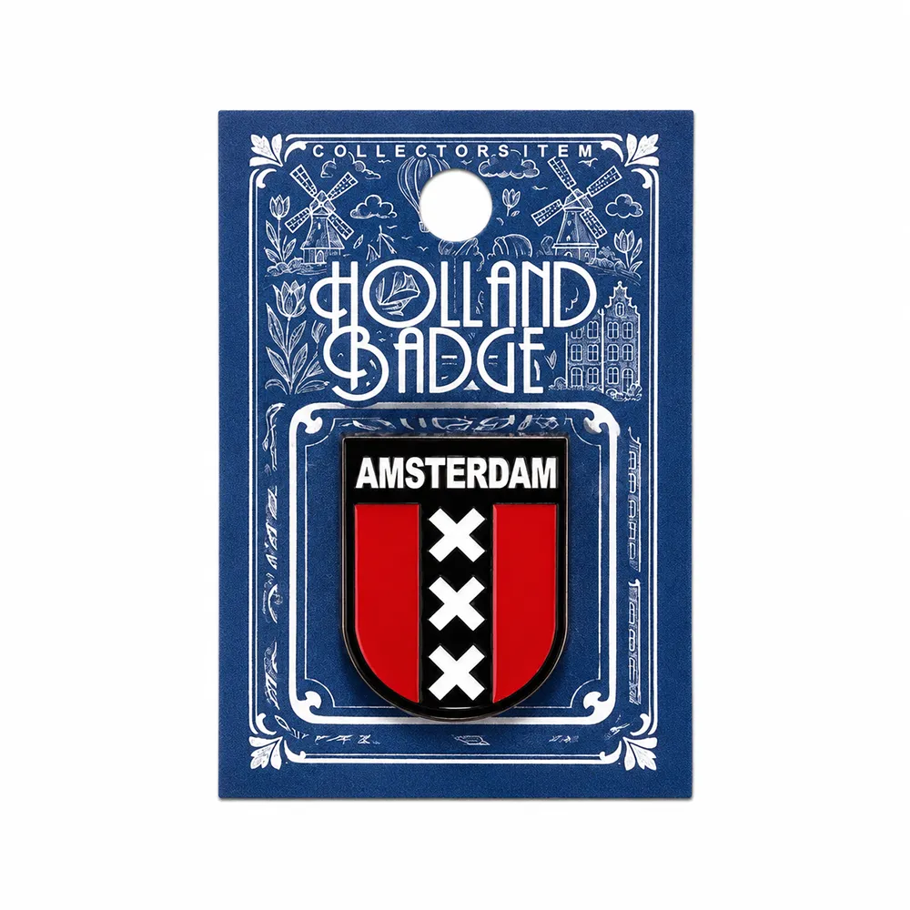 Pin wapen Amsterdam schild