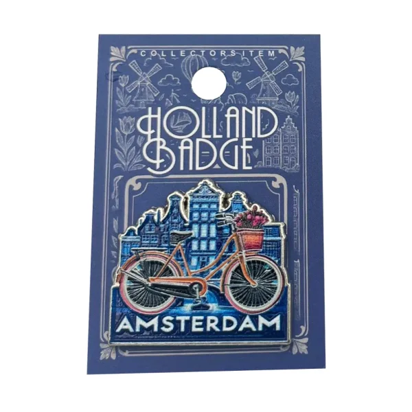Pin Amsterdam fiets grachtenpanden