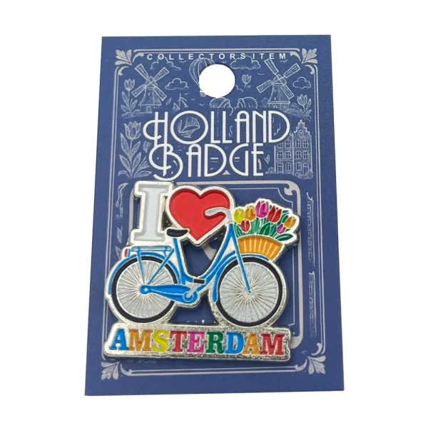 Pin I love Amsterdam fiets