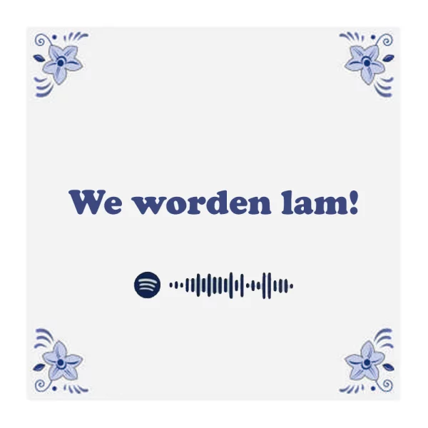 Delfts blauw tegeltje - Spotify