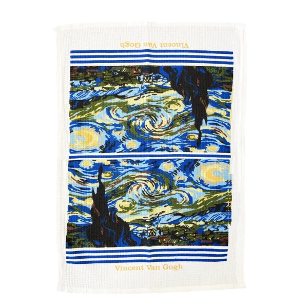 Theedoek Vincent van Gogh Sterrennacht - 100% katoen